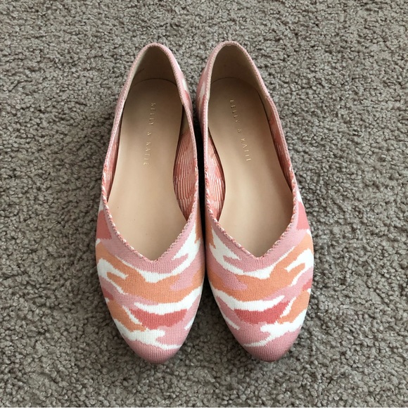 Kelly & Katie Pink Peach Slip On Flats - Picture 4 of 10